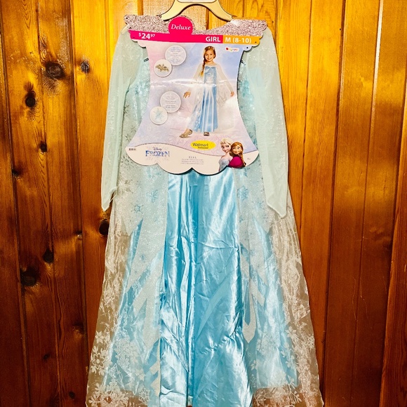 Elsa deluxe costume for girls size 8-10 - Picture 1 of 7